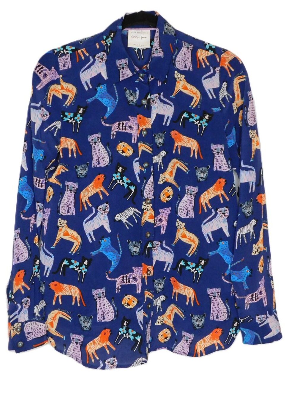 Anthropologie Carolyn Gavin x The Art Of Anthropologie Mariposa Silk Blouse | 2